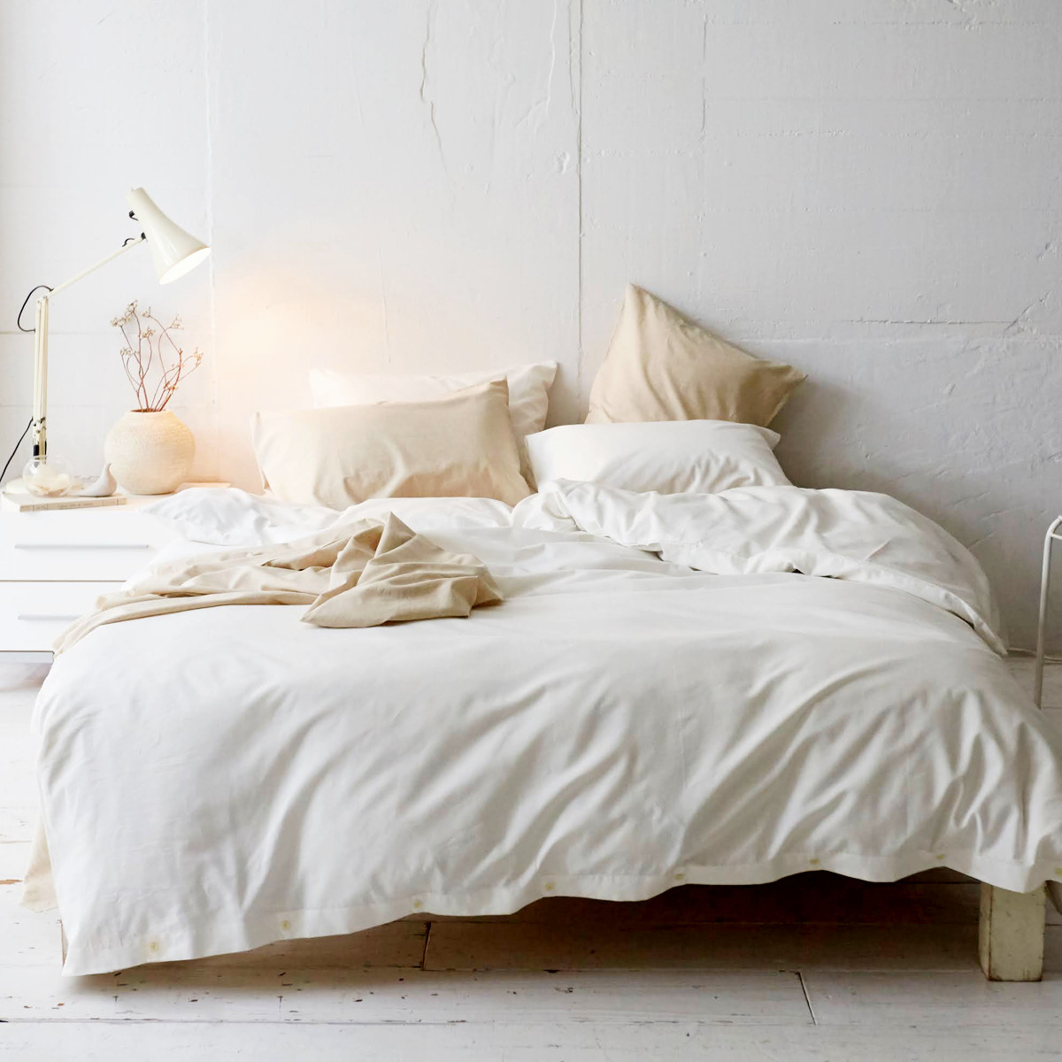 掛け布団カバー Fab the Home リネンミックス one-wash シングル 綿麻混 （ ファブザホーム 布団カバー かけ布団カバー 掛けふとんカバー 洗濯OK ）_14