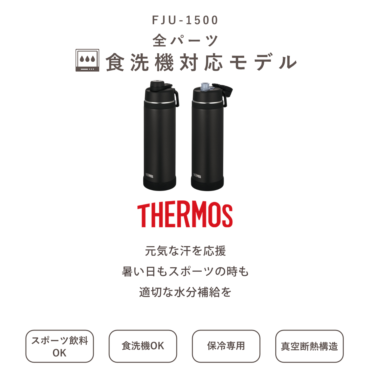 サーモス 水筒 1.5L 真空断熱スポーツボト...の詳細画像4