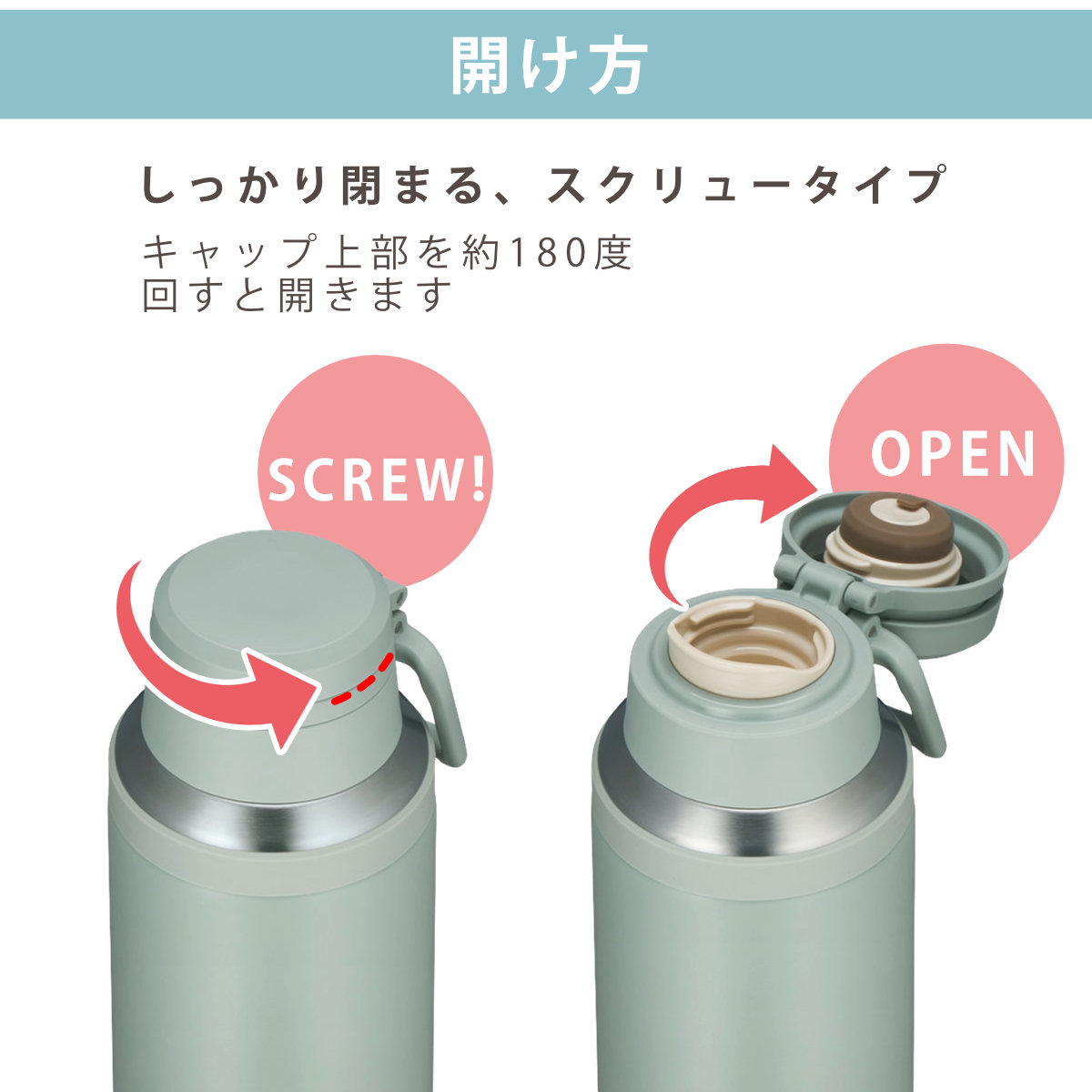 THERMOS（サーモス） 水筒 750ml 真空断熱ケータイマグ JOY-750
