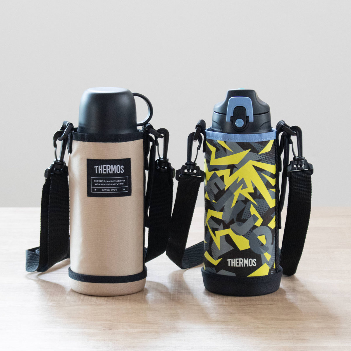 THERMOS VANJACKET ブラック 水筒 THERMOS（サーモス） 水筒 800ml 真空断熱2ウェイボトル FJJ-802WF