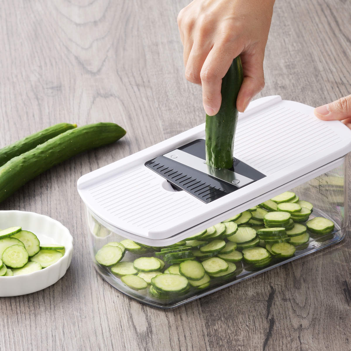 ヨシカワ 野菜調理器 8点セット みじん切り スライサー 細切り 安全