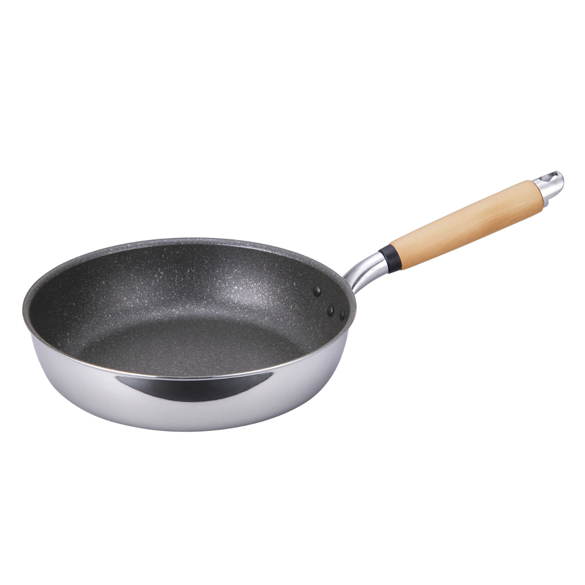 北陸アルミニウム フライパン 26cm IH対応 極 ふかみ 日本製 （ ガス火