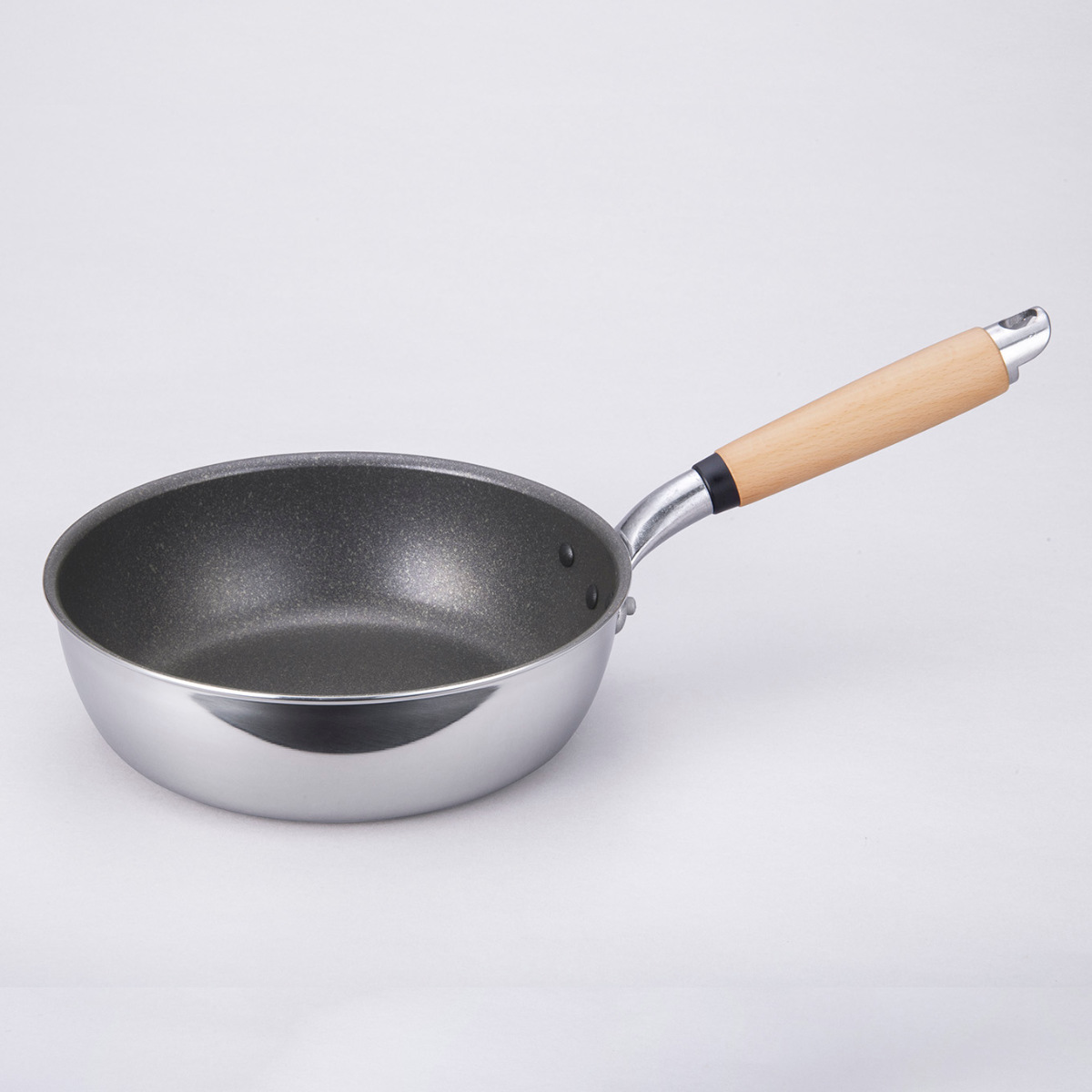 北陸アルミニウム フライパン 22cm 深型 IH対応 極 ふかみ 日本製