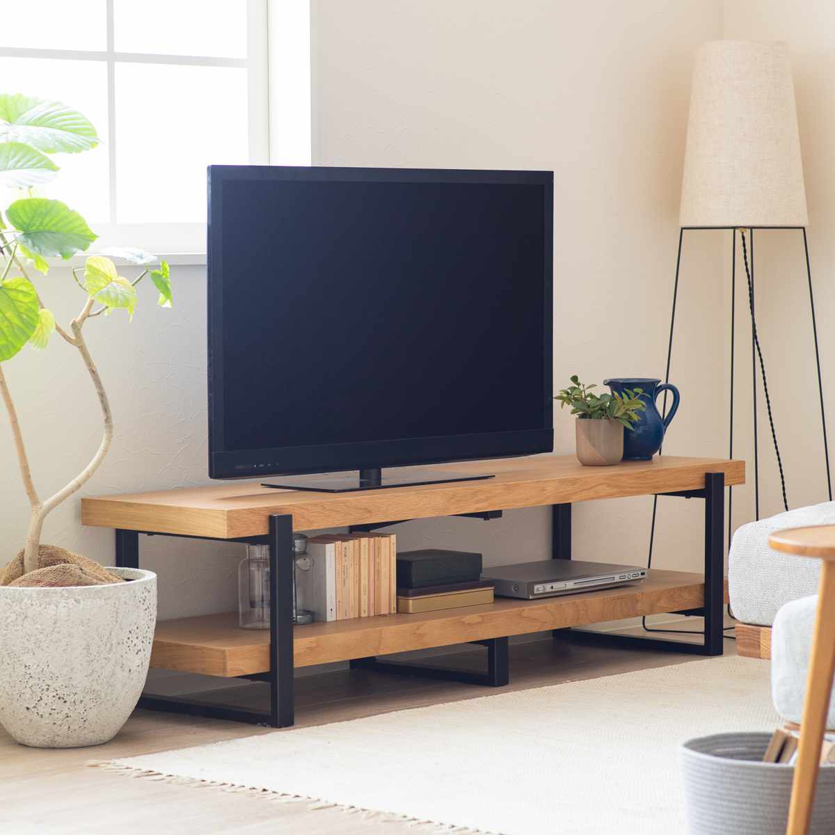 テレビ台 幅150cm シンプル 天然木 （ TV台 テレビボード AVラック