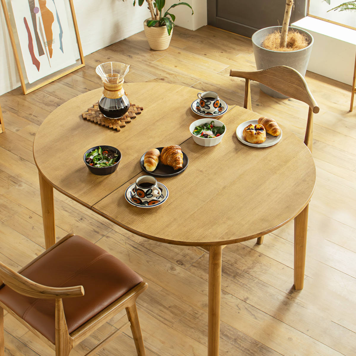 東馬（Tohma） ダイニングテーブル 伸縮式 120〜150cm 楕円型 アルグ