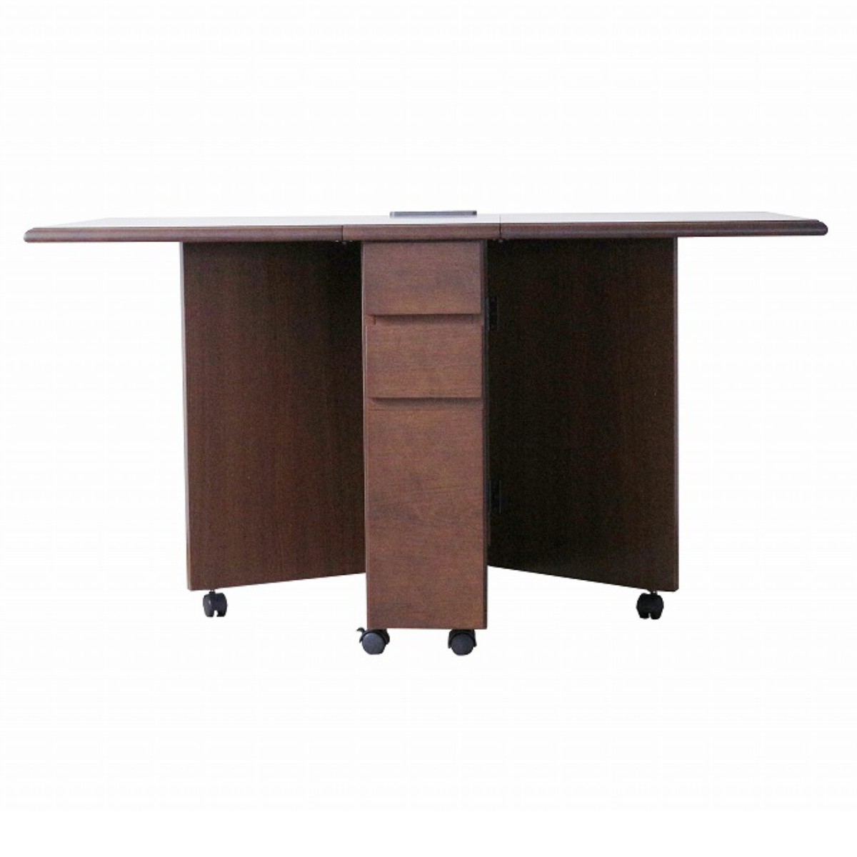 ダイニングテーブル 2人用 折りたたみ 幅31〜135cm バタフライ USB付