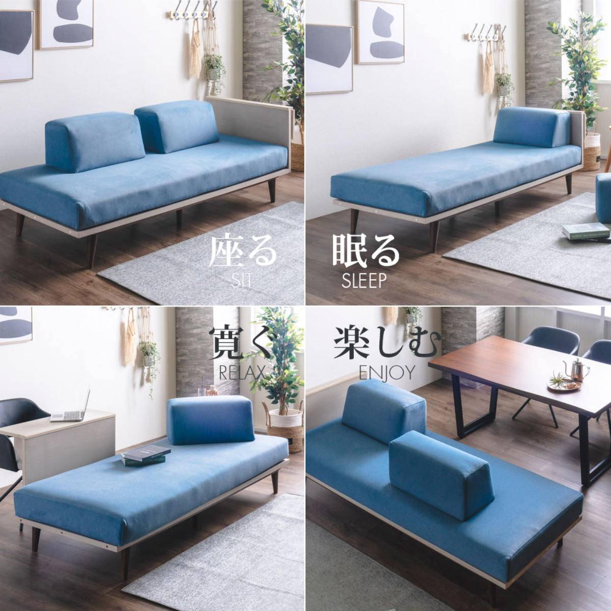 ソファ 2人掛け ポケットコイル サイドテーブル付 （ ソファー