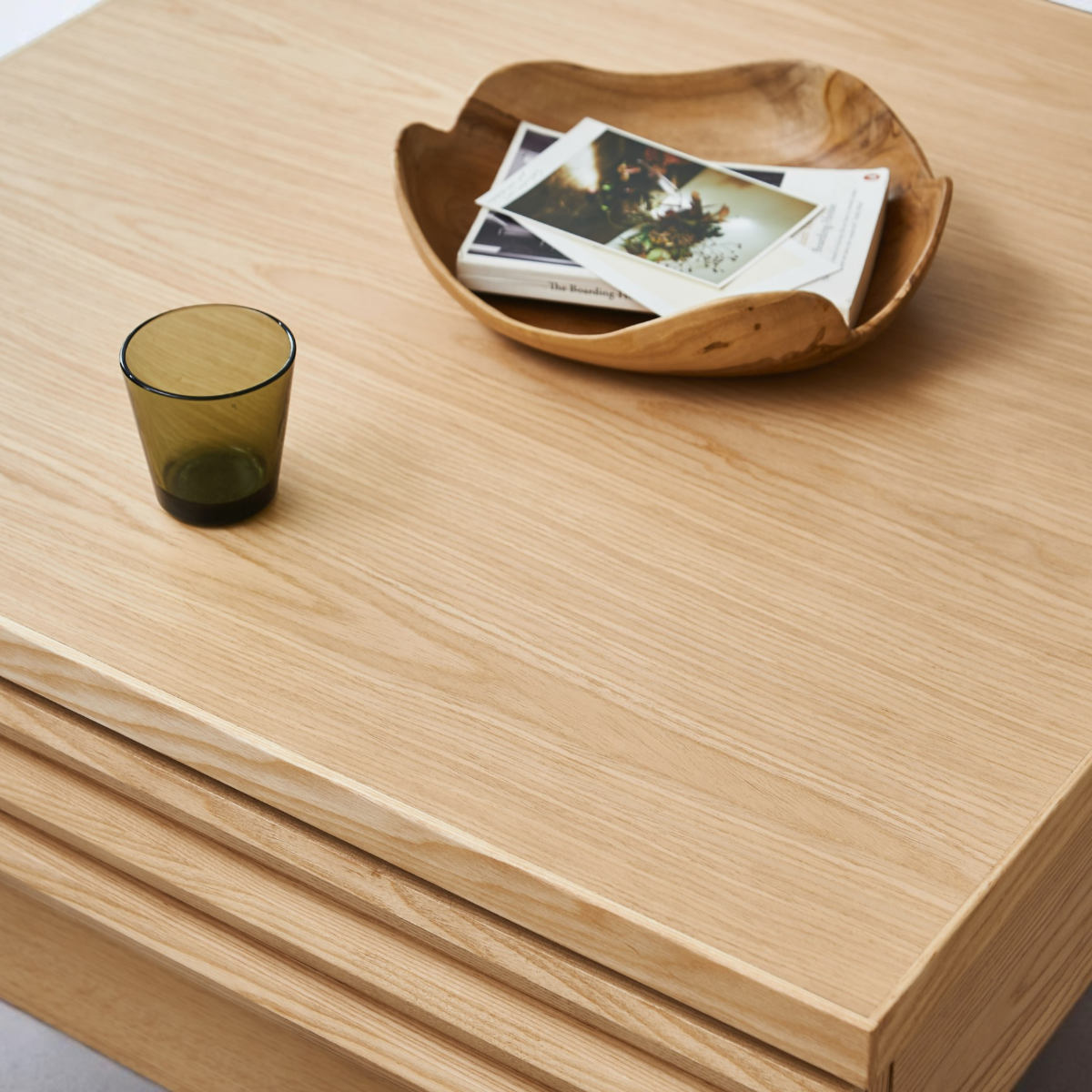 リビングテーブル 高さ37cm 天板正方形 引出し付 センターテーブル