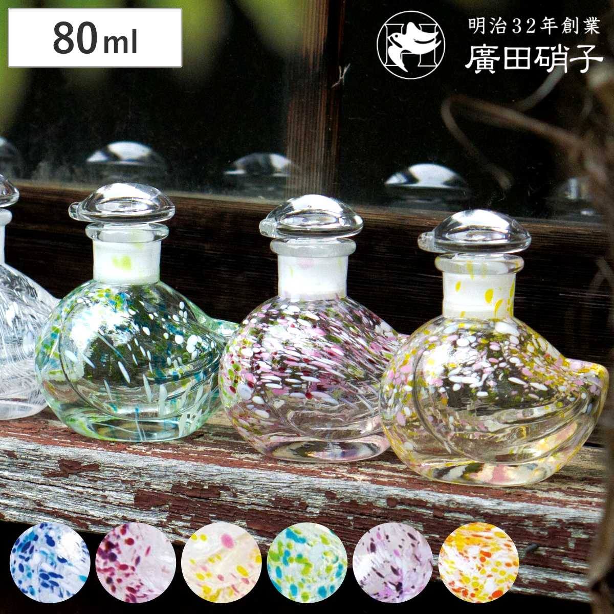 廣田硝子 醤油差し 80ml ガラス製 都鳥 小鳥醤油差し 日本製