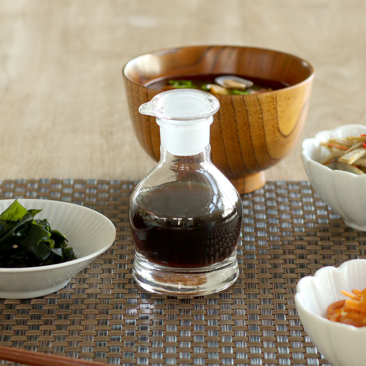 廣田硝子 醤油差し 100ml ガラス製 元祖すり口醤油差し 日本製