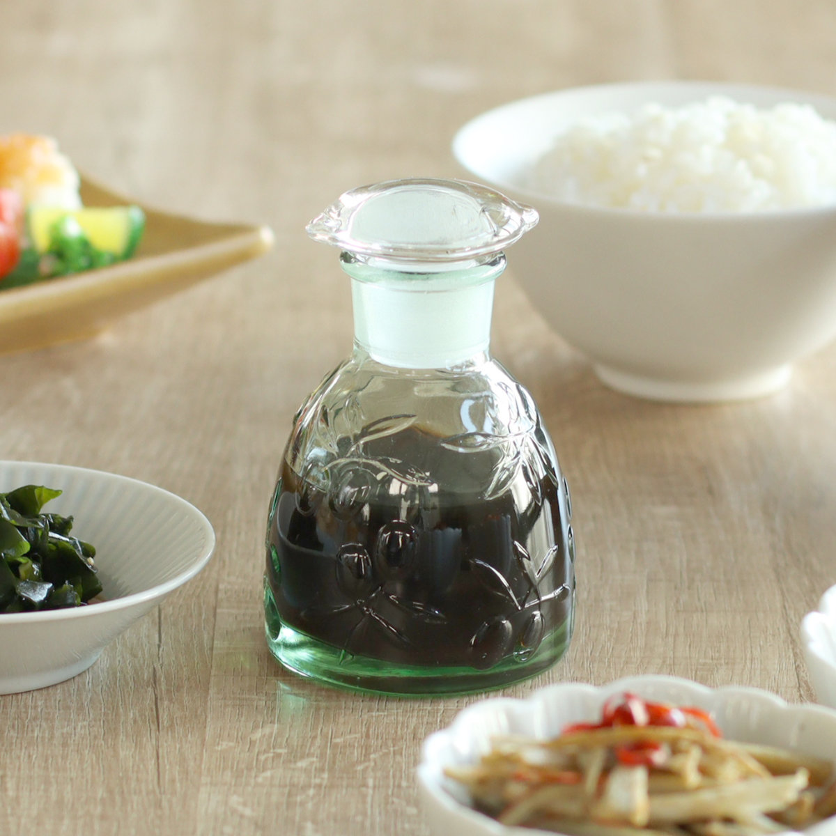 廣田硝子 醤油差し 120ml ガラス製 オリーブフィールド 醤油注ぎ 日本
