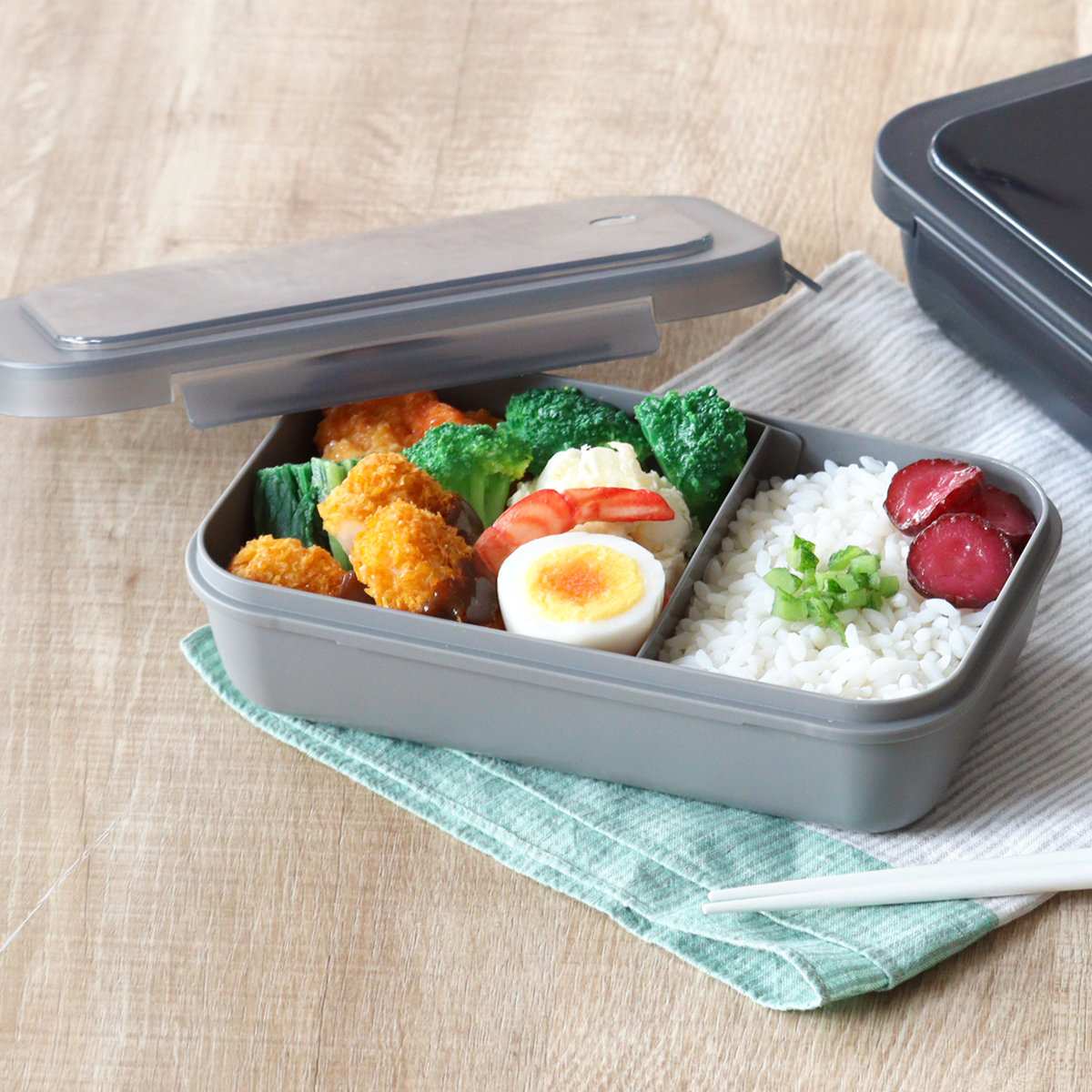 アスベル（ASVEL） 弁当箱 800ml ランタス 1段 パッキン一体型