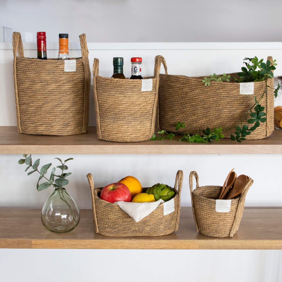 鉢カバーモネ フェイクPE バスケットオーバル L （ プランターカバー