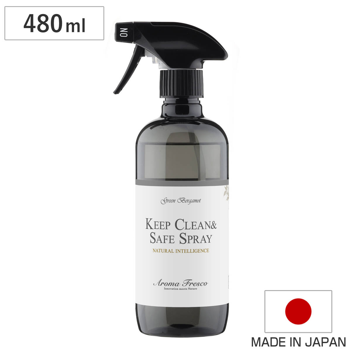 Aroma Fresco 480ml アロマフレスコ キープクリーン＆セーフスプレー （ クリーナー 掃除用スプレー アロマ ボトル 天然成分 抗菌 スプレー ）