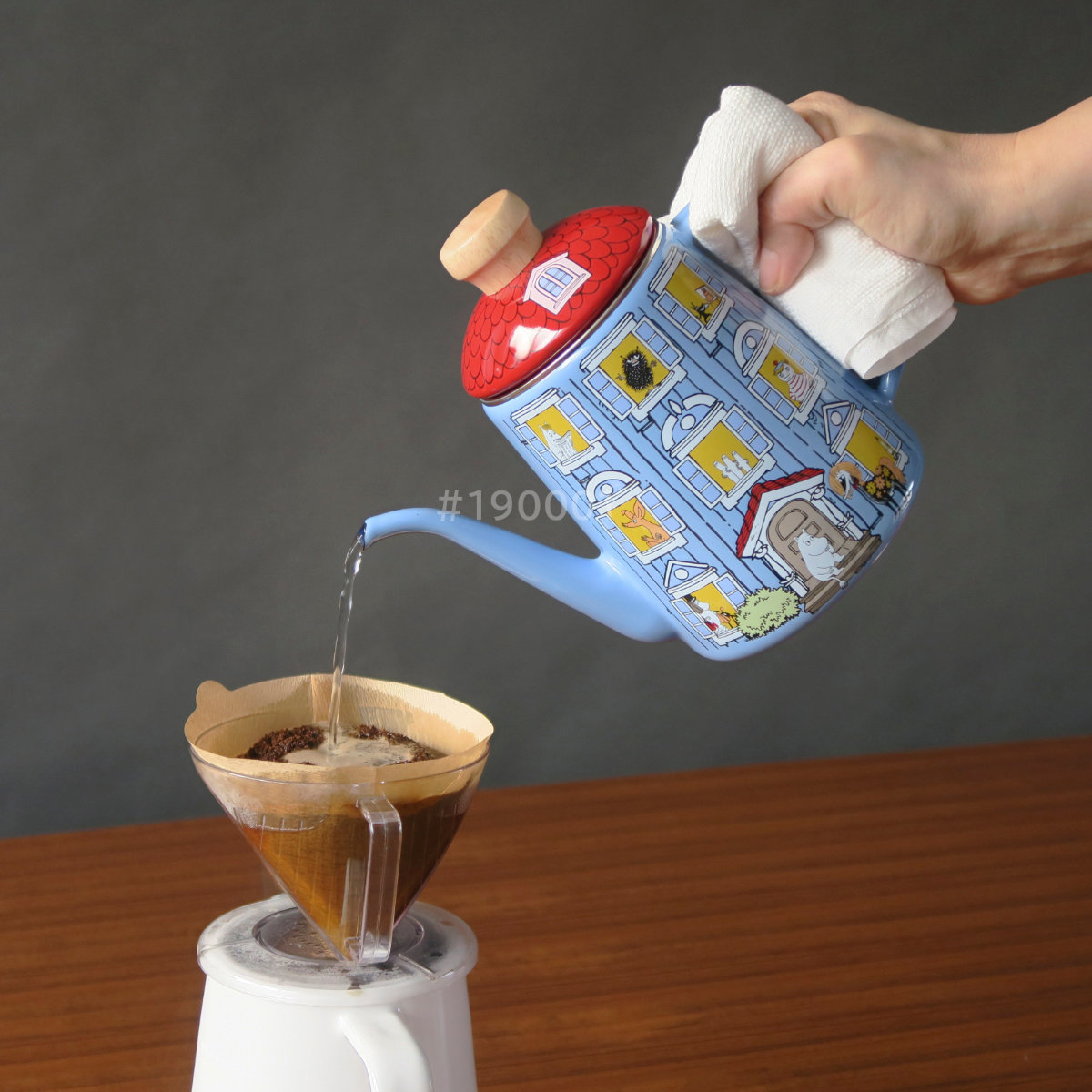 富士ホーロー ドリップケトル 1L ムーミンハウス Honey Ware ハニー