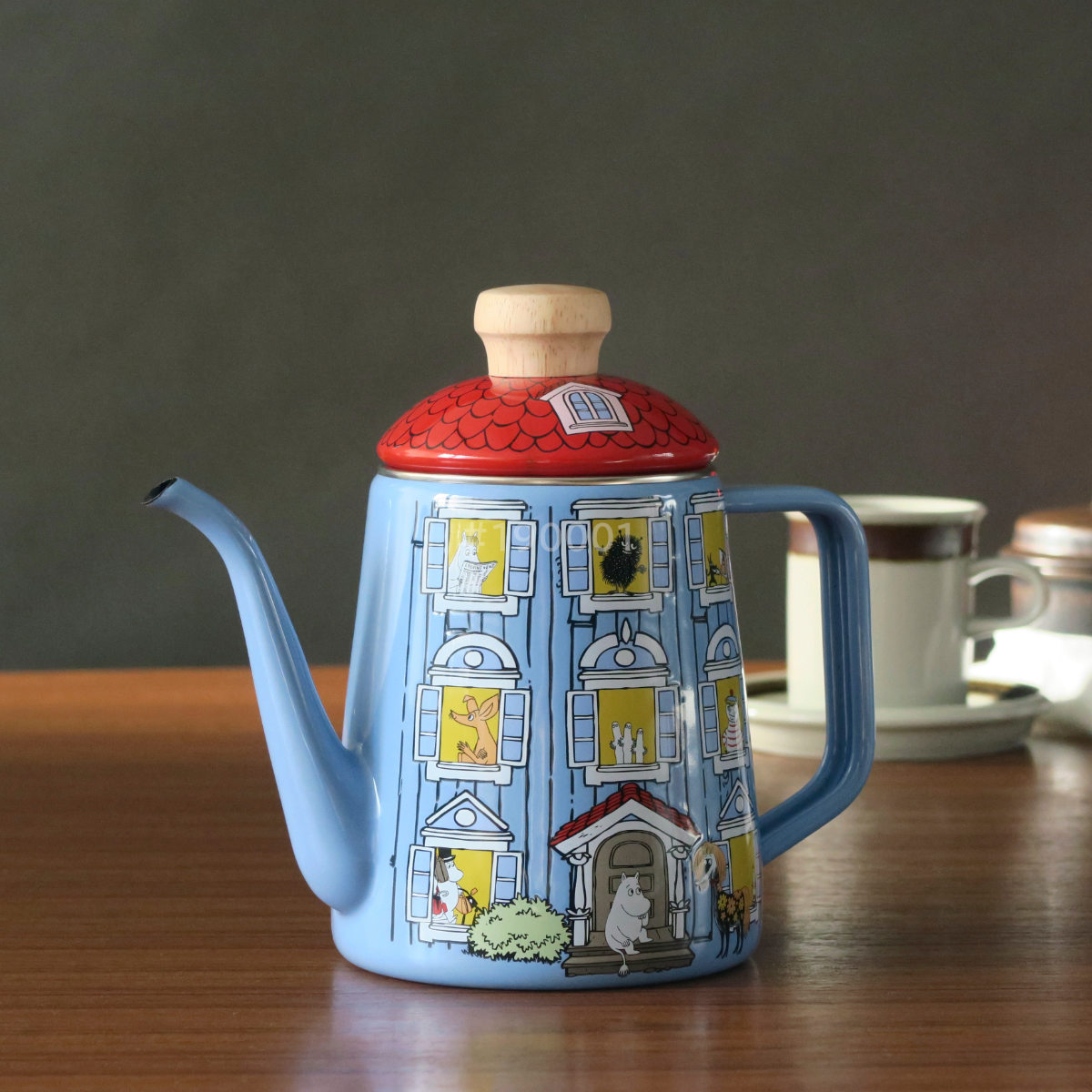 富士ホーロー ドリップケトル 1L ムーミンハウス Honey Ware ハニー