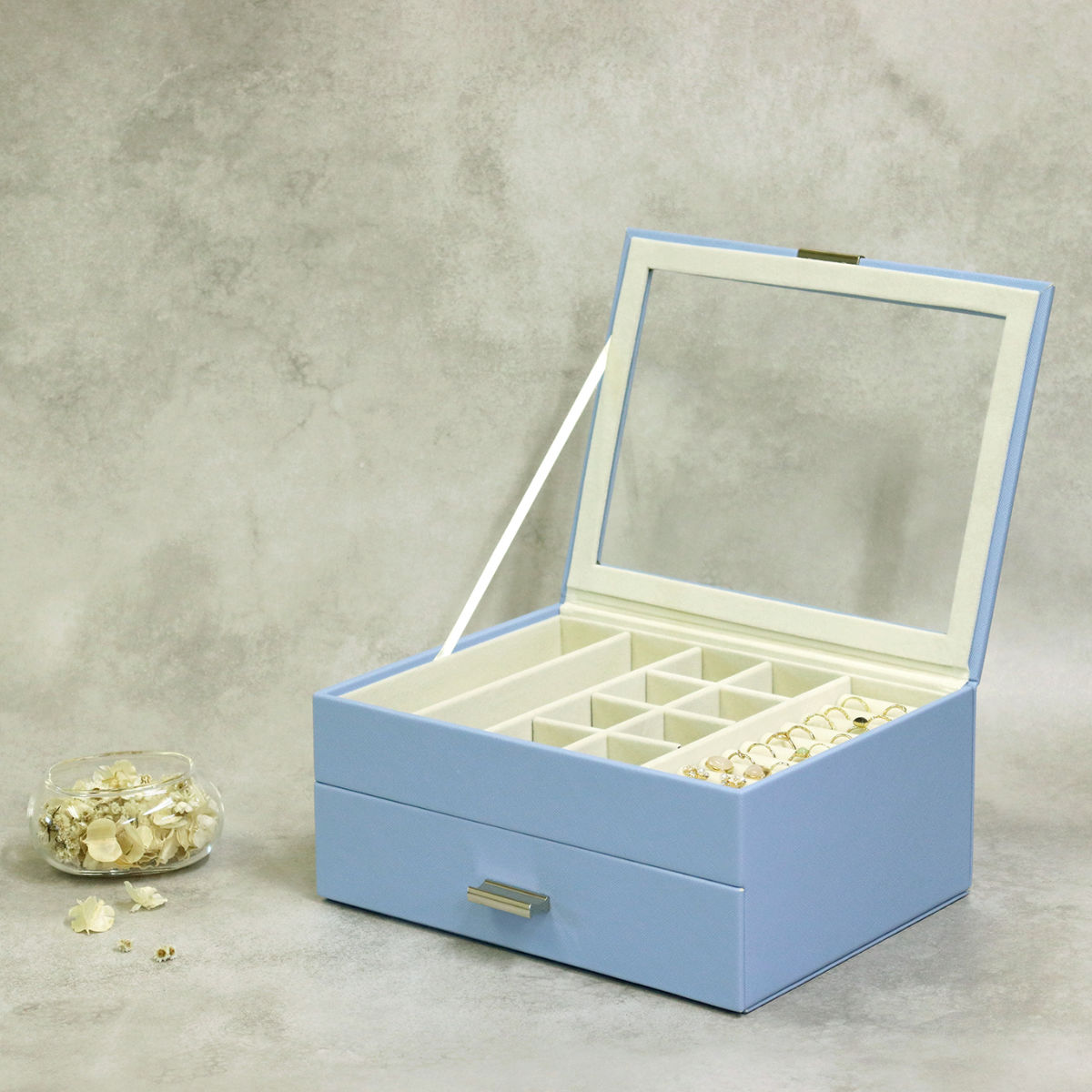アクセサリーケース ジュエリーボックス Asha 2段 （ 収納 ジュエリー