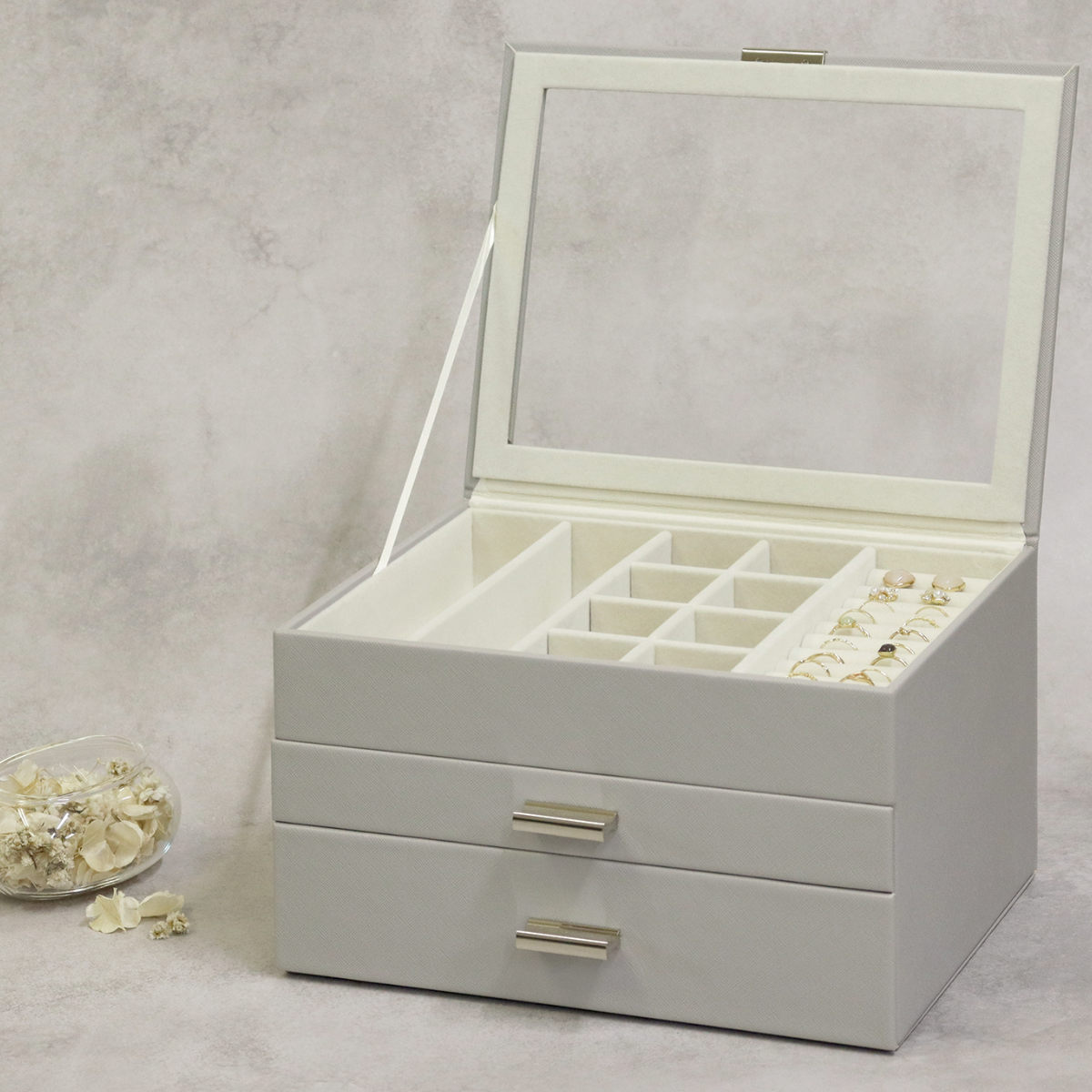 アクセサリーケース ジュエリーボックス Asha 3段 （ 収納 ジュエリー