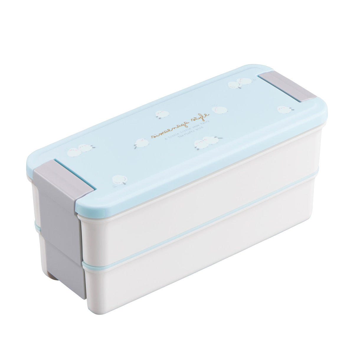 OSK（オーエスケー） 弁当箱 650ml シマエナガ ランチボックス二段