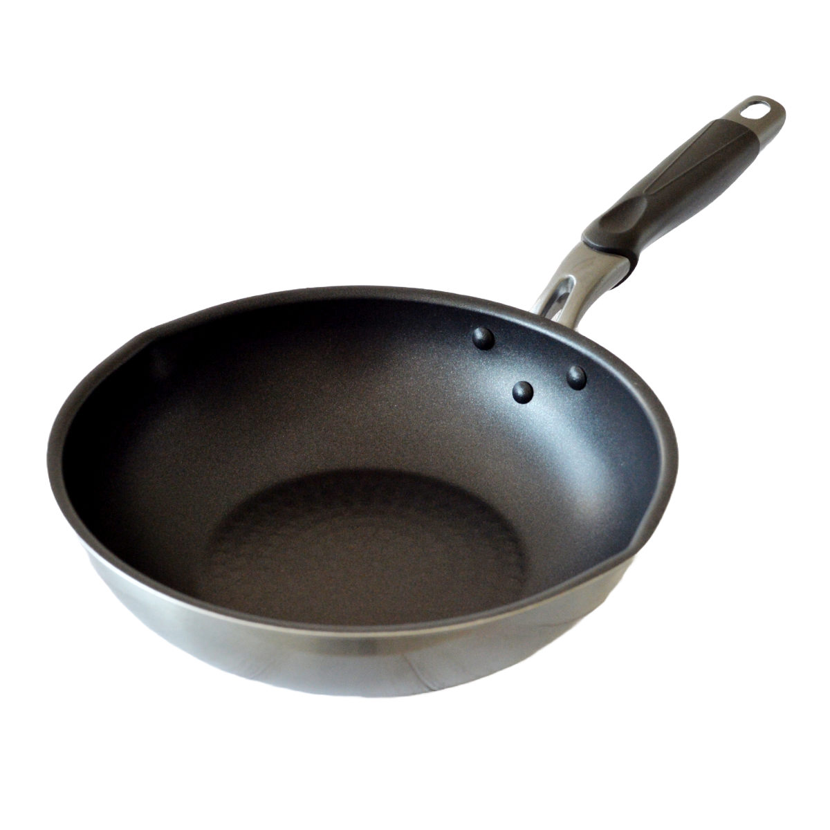 竹原製缶 フライパン 24cm 深型 IH対応 霞 日本製 （ ガス火対応