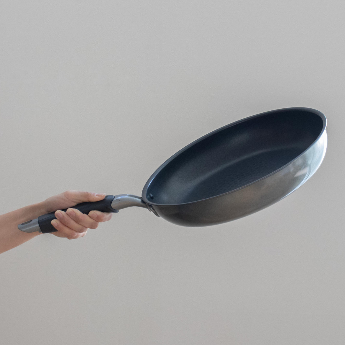 竹原製缶 フライパン 30cm IH対応 霞 日本製 （ ガス火対応 オール熱源