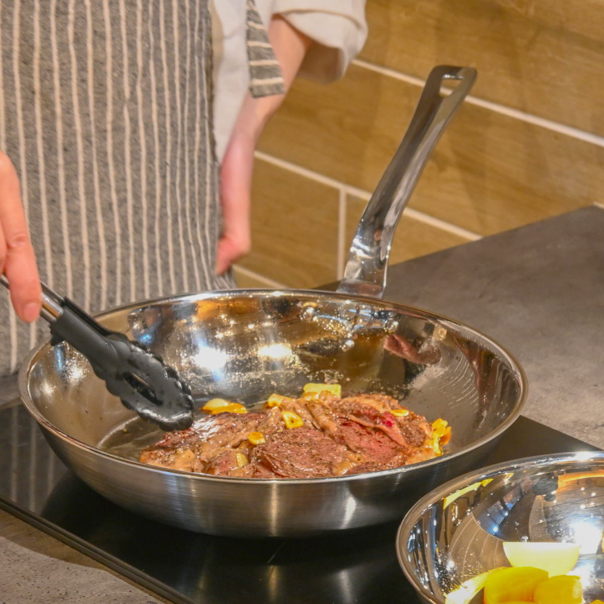 フジノス フライパン 26cm IH対応 アルミクラッド三層 こだわりの道具