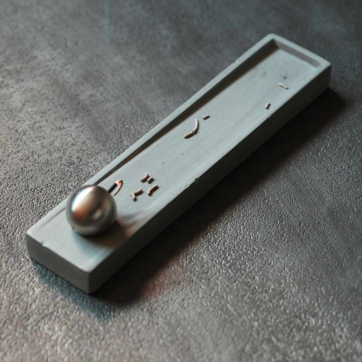 magnet お香立て ドメニコ コンクリート 真鍮 スチール （ インセンス
