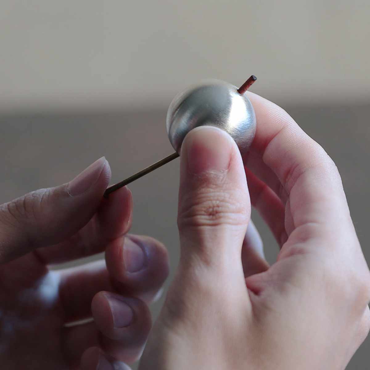 magnet お香立て ドメニコ コンクリート 真鍮 スチール （ インセンス