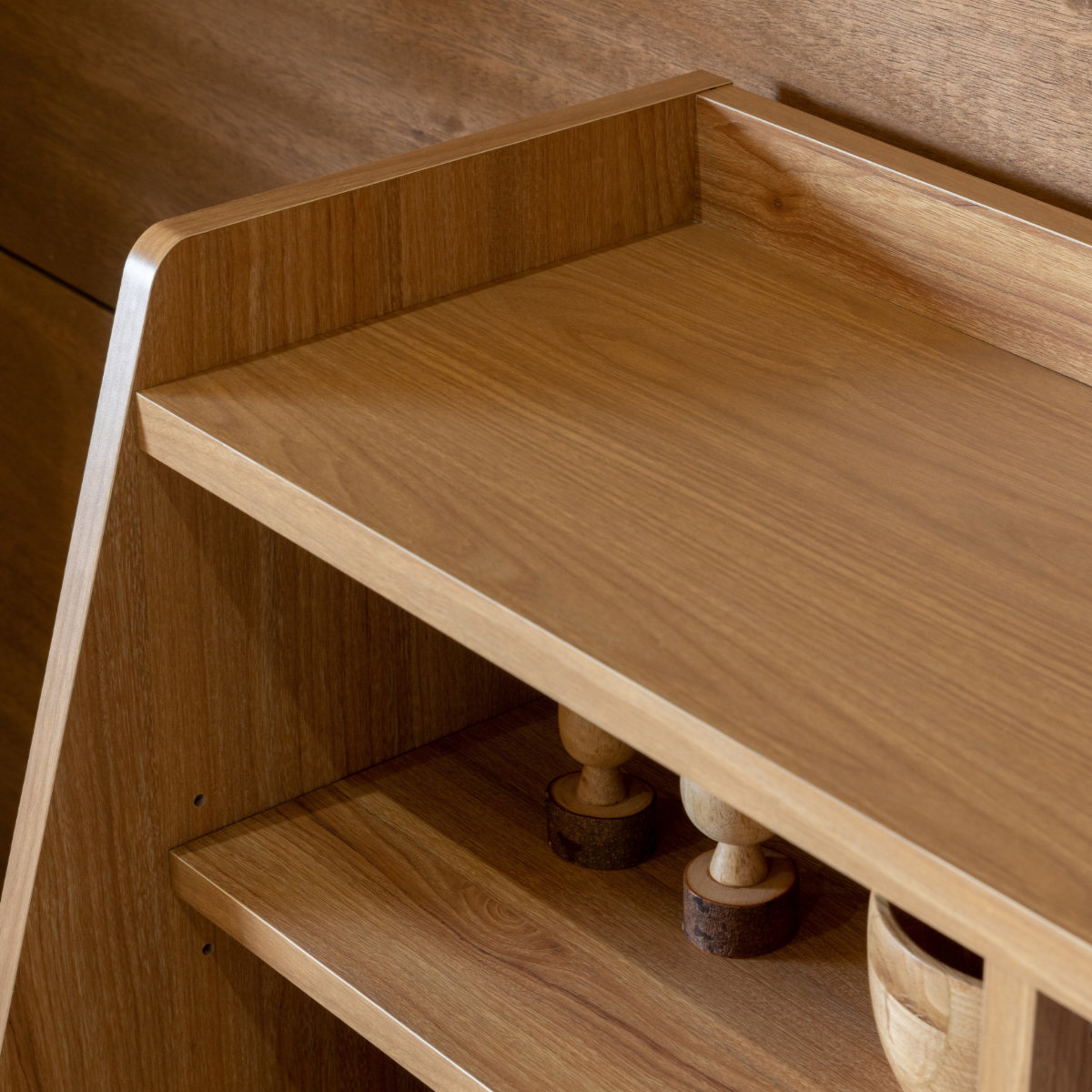 ミニシェルフ 幅84cm すりガラス扉 （ ジェロディ joredy ラック 棚