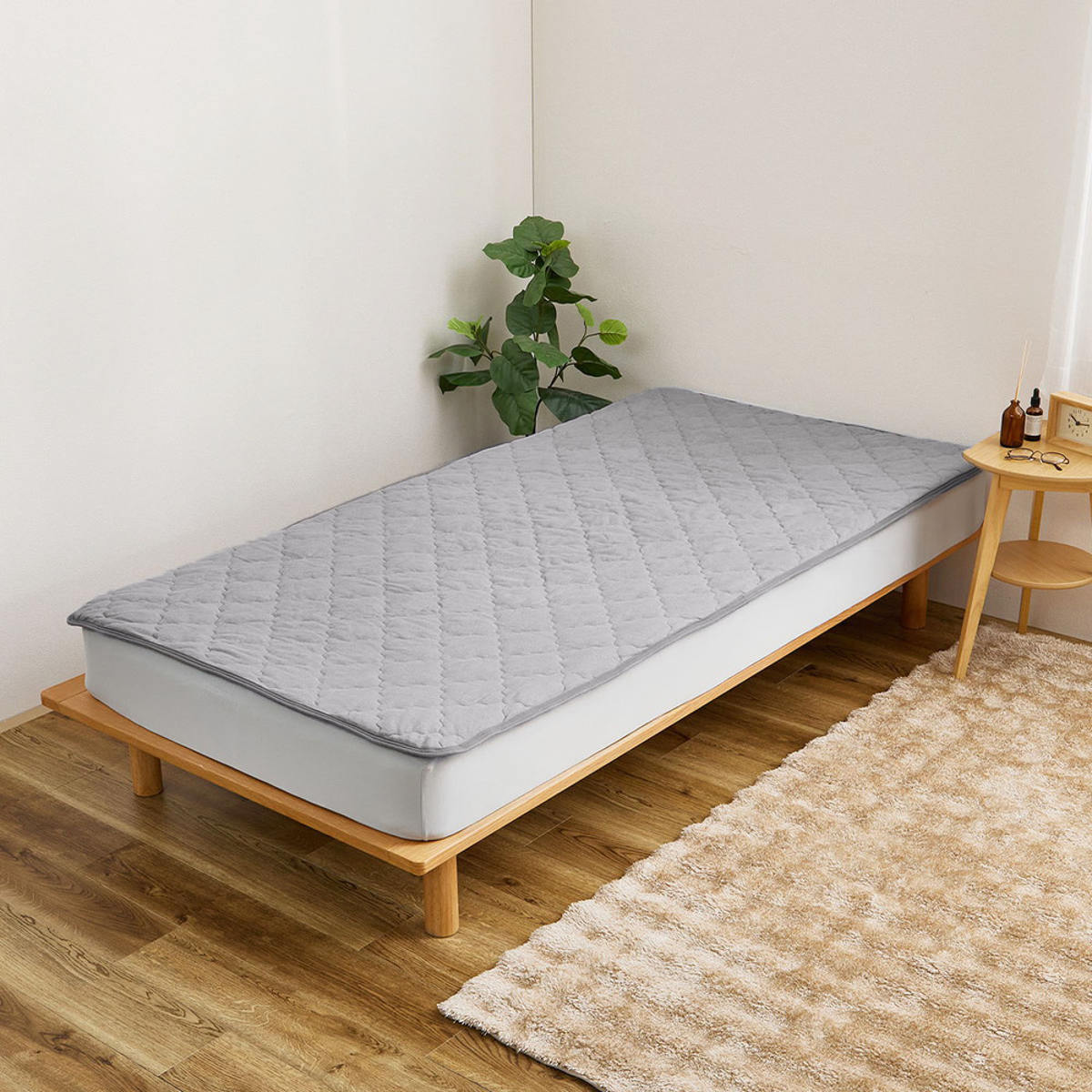 ボックスシーツ単品 シングル ズレない敷きパッド ピターら （ PITARA