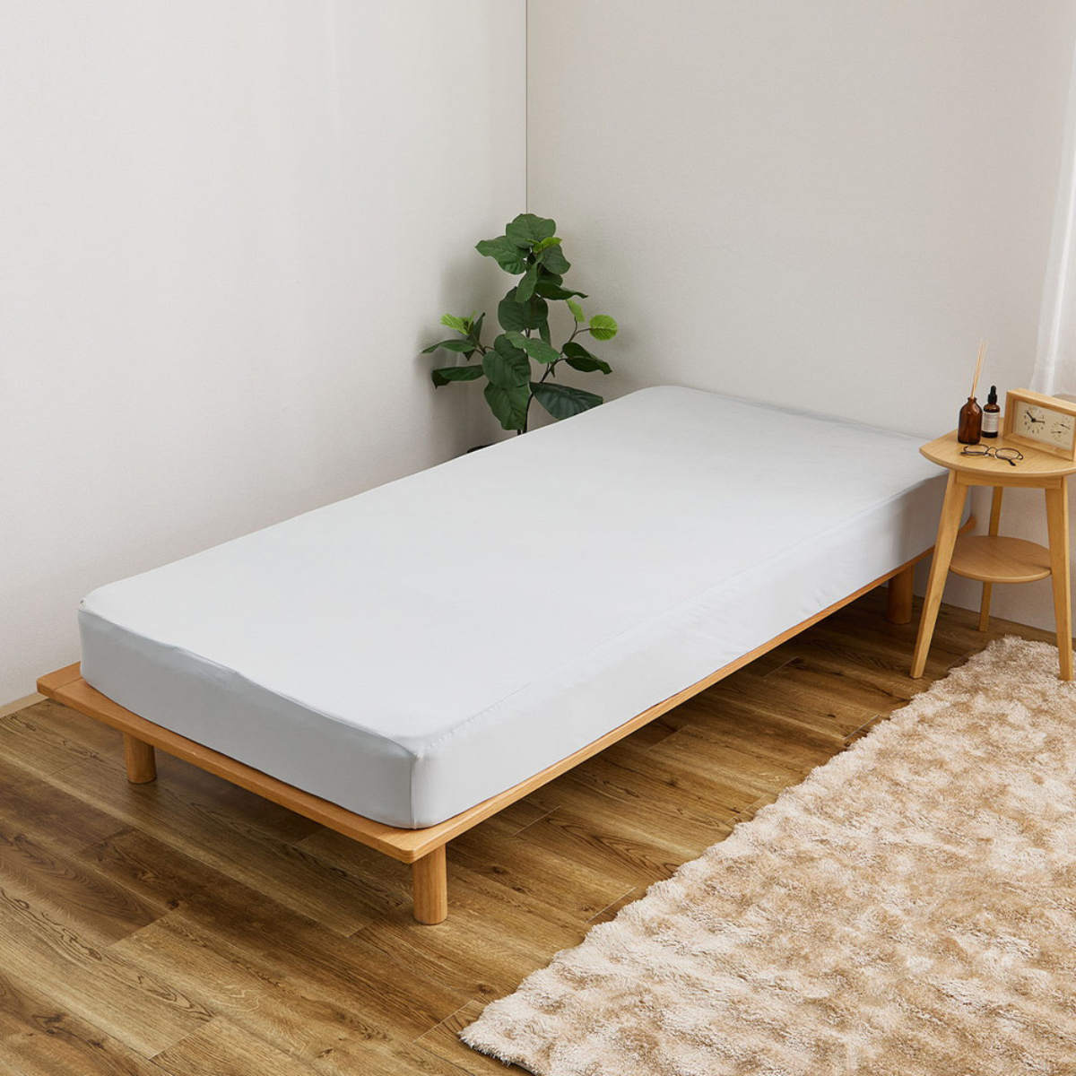ボックスシーツ単品 シングル ズレない敷きパッド ピターら （ PITARA