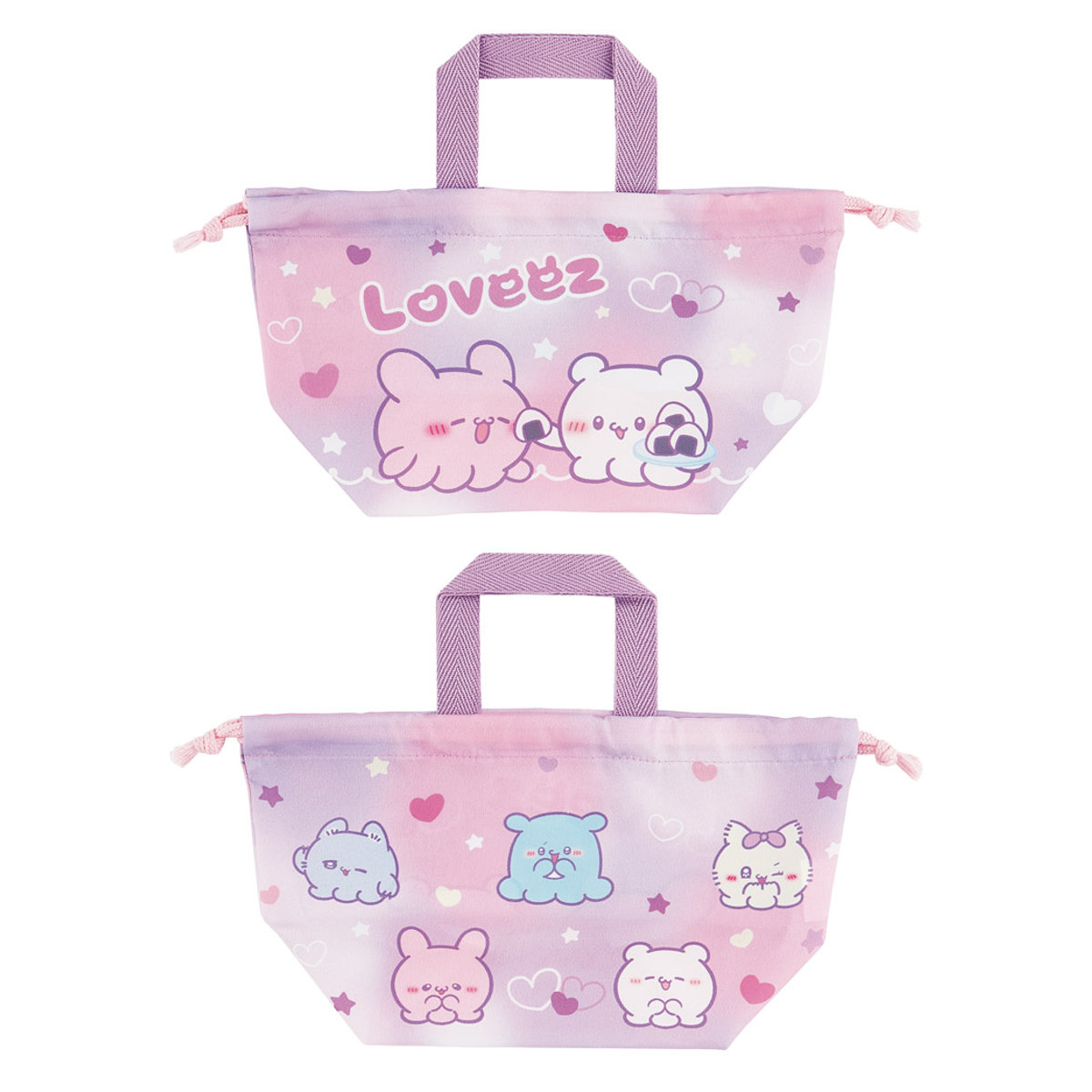 スケーター 弁当袋 ランチ巾着 らぶい〜ず （ お弁当袋 給食袋 巾着袋