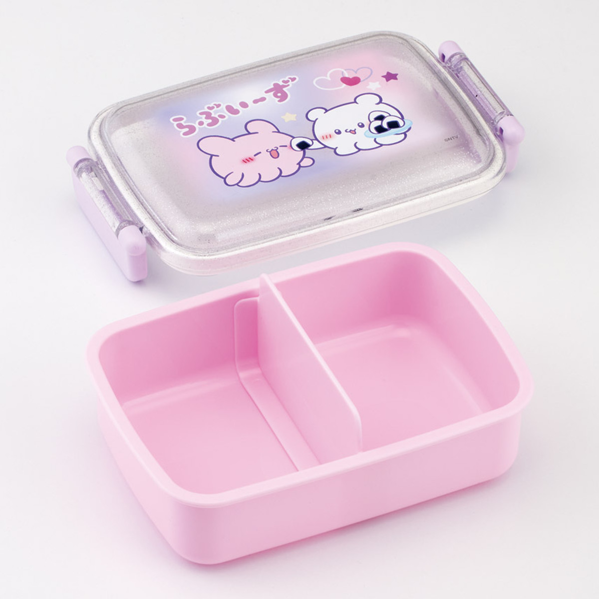 スケーター 弁当箱 450ml 1段 抗菌ふわっとタイトランチ らぶい〜ず