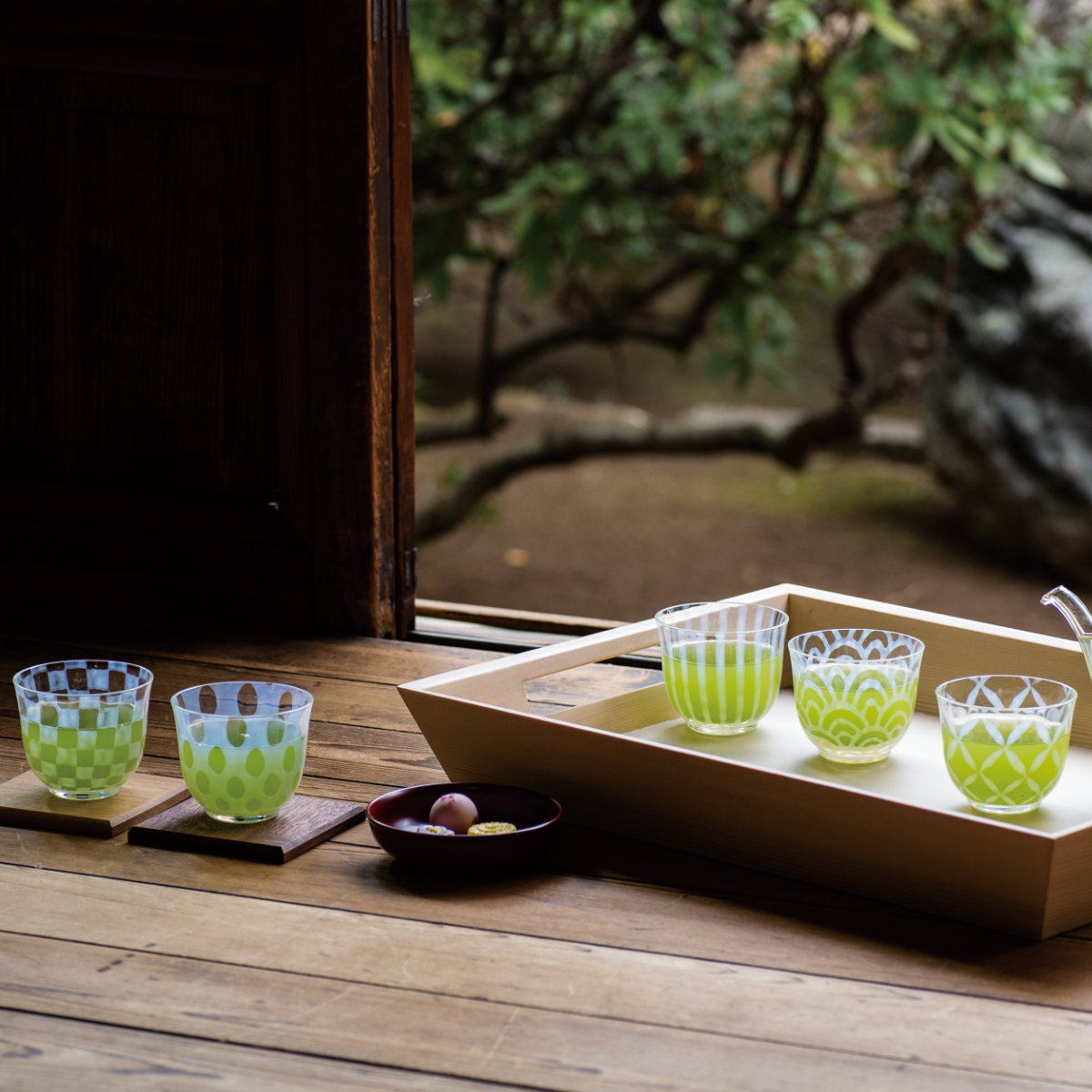 廣田硝子 グラス 120ml 冷茶 五客揃 （ 日本製 ガラス コップ カップ