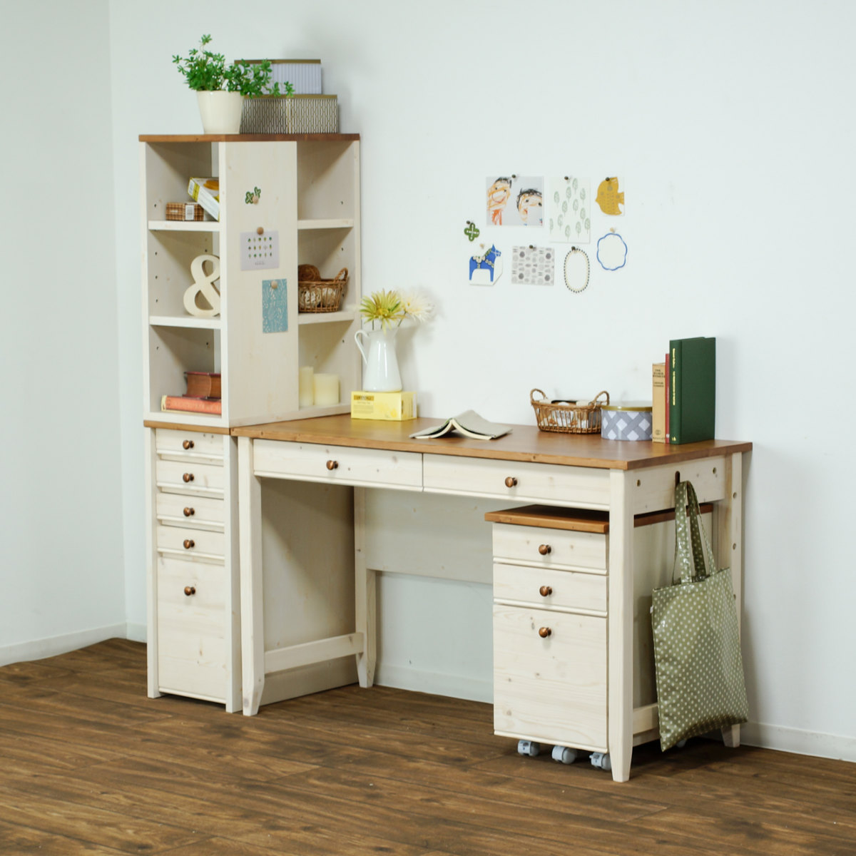 学習机 幅120cm 引出し付 トライP （ デスク 学習デスク 机 勉強机