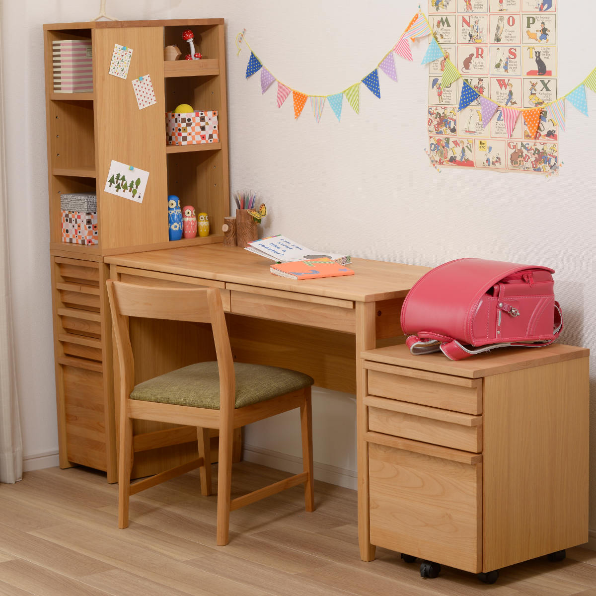 学習机　デスク　チェスト チェスト 幅30cm 学習机 トライA専用 （ サイドチェスト デスク横