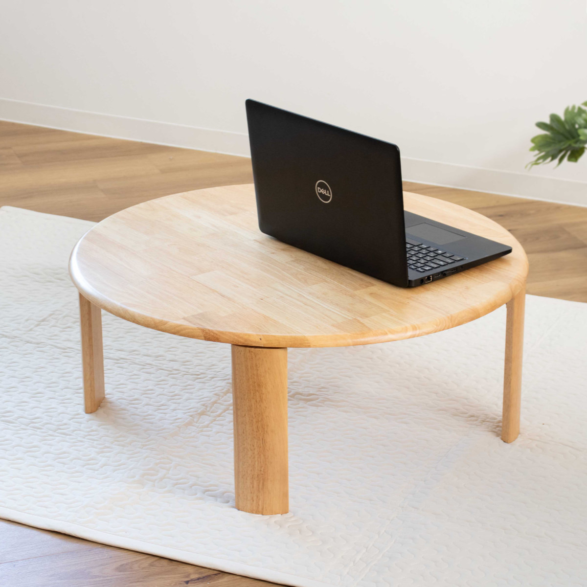 ローテーブル 円型 座卓 折りたたみ 直径80cm バーグ2 （ リビング