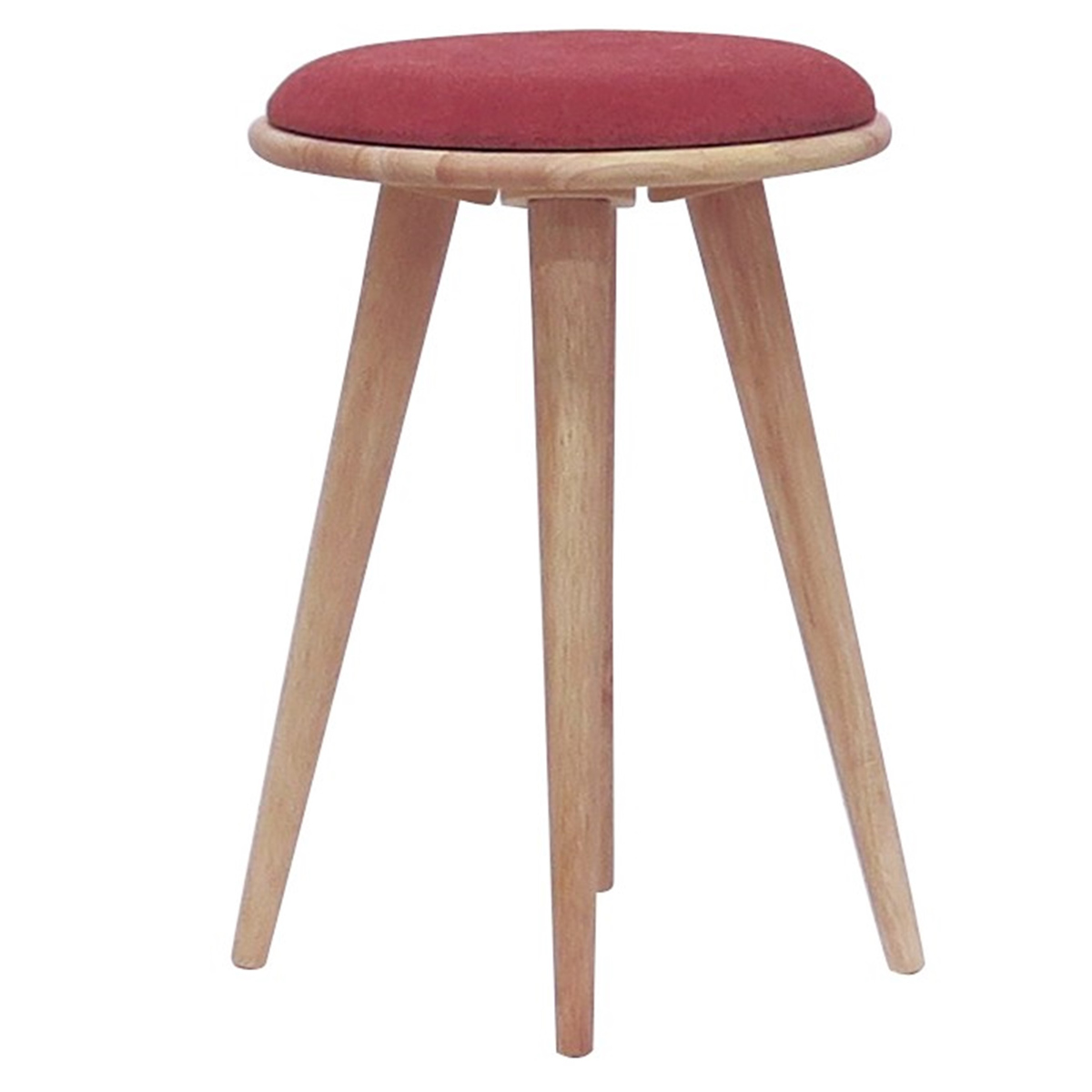 スツール 高さ50cm 円型 置きクッション 起毛生地 ボア生地 ラウンド