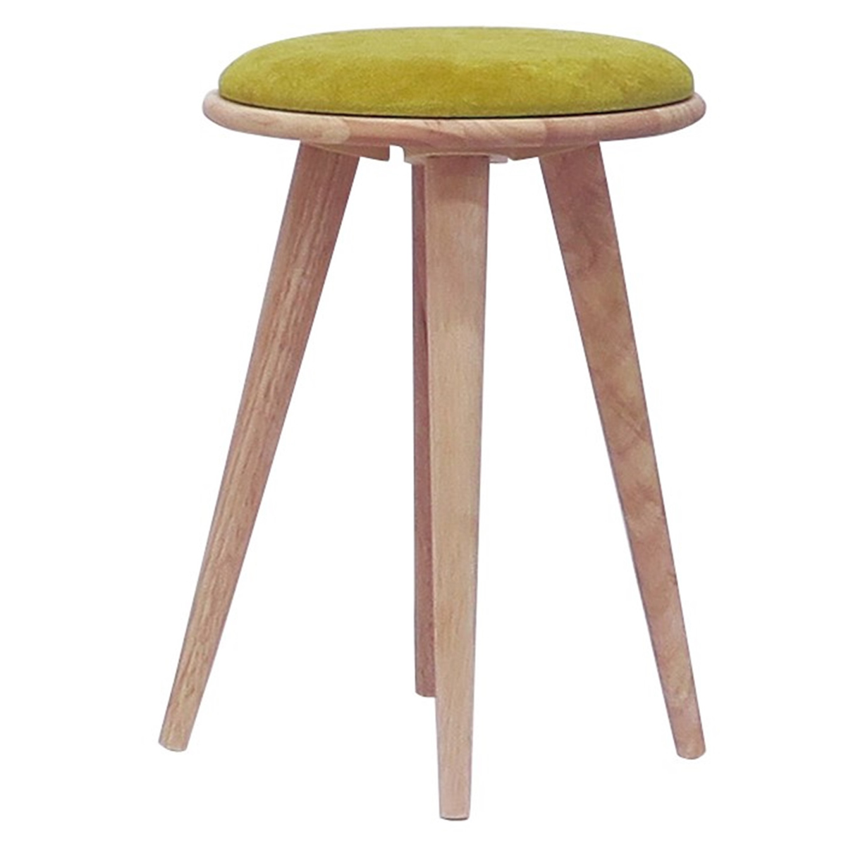 スツール 高さ50cm 円型 置きクッション 起毛生地 ボア生地 ラウンド