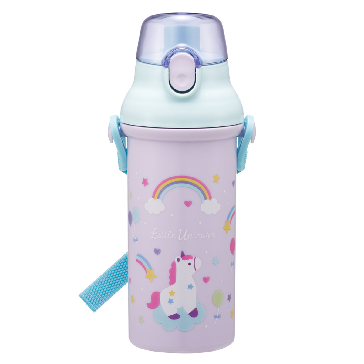 スケーター 水筒 480ml 抗菌直飲プラボトル リトルユニコーン （ 子供