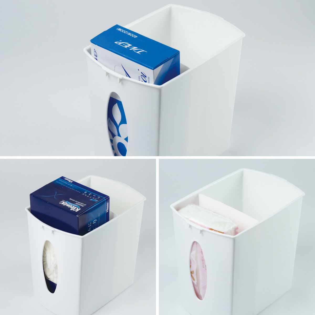 不動技研（FUDOGIKEN） 花粉症ゴミ箱 3L ティッシュケース付き