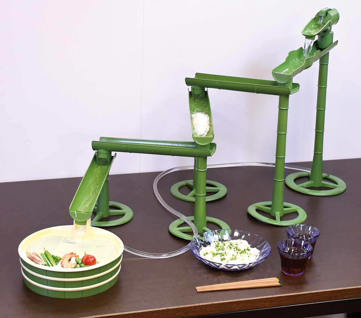 パール金属 流しそうめん器 竹流麺 スライダー そうめん流し器
