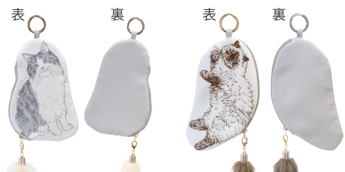 nicott（ニコット） ポーチ キャットオール ネコ ダイカットポーチ