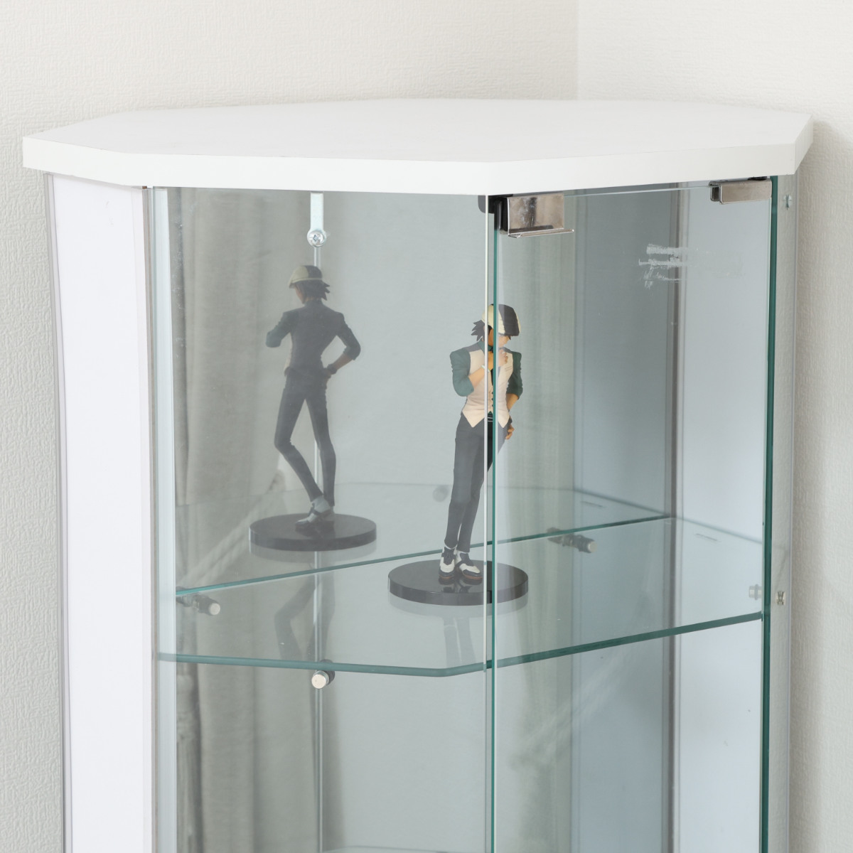 不二貿易（Fuji Boeki） ガラスコレクションケース コーナータイプ 幅