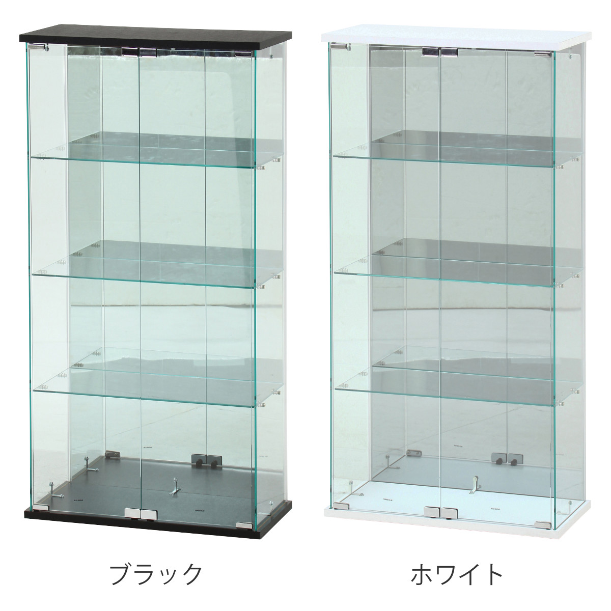 不二貿易（Fuji Boeki） ガラスコレクションケース 幅60cm 4段 ショー