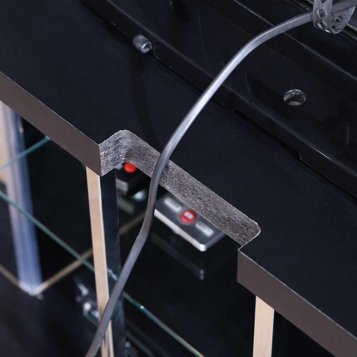 不二貿易（Fuji Boeki） テレビ台 幅110cm ガラスコレクションケース