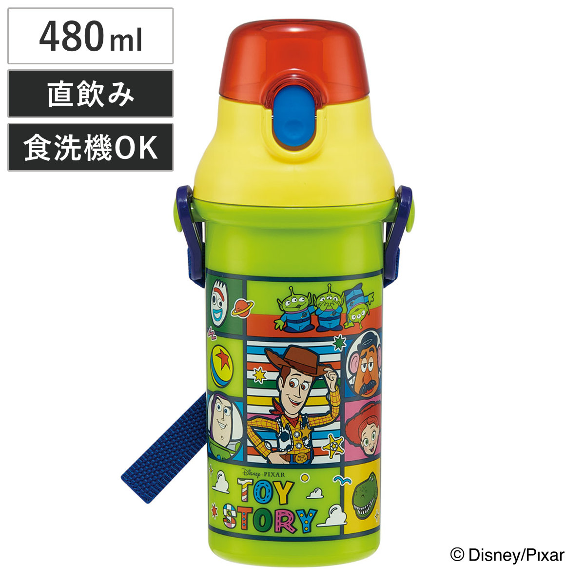 スケーター 水筒 480ml 抗菌直飲プラボトル トイ・ストーリー25