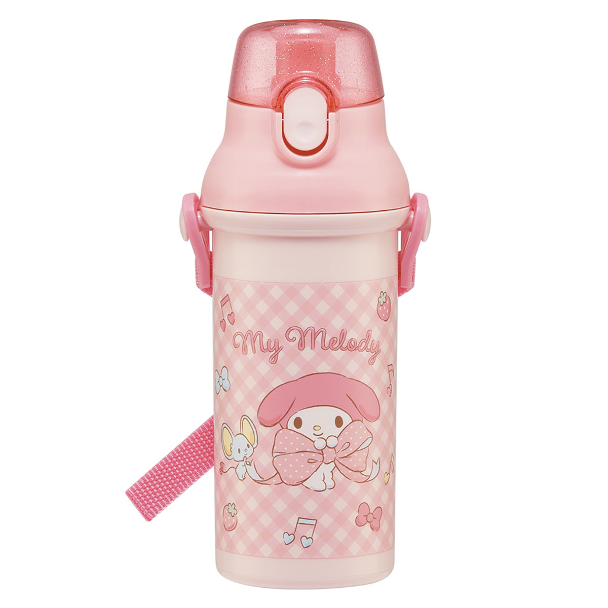 スケーター 水筒 480ml 抗菌直飲プラボトル マイメロビックリボン