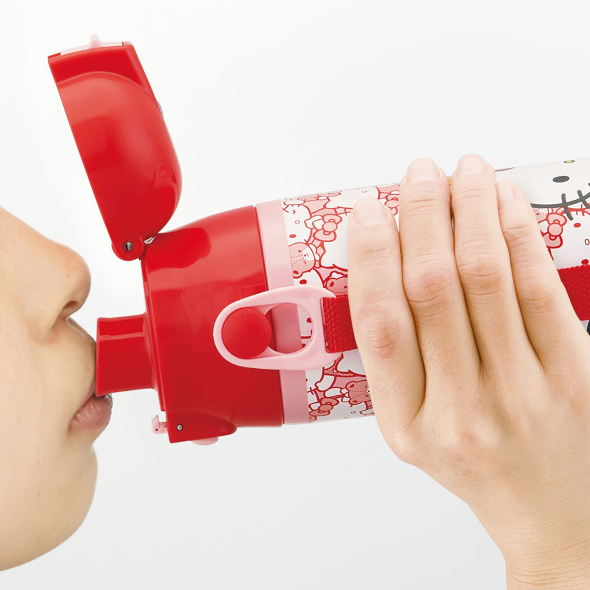 スケーター 水筒 580ml 超軽量ダイレクトボトル キティうしろうしろ