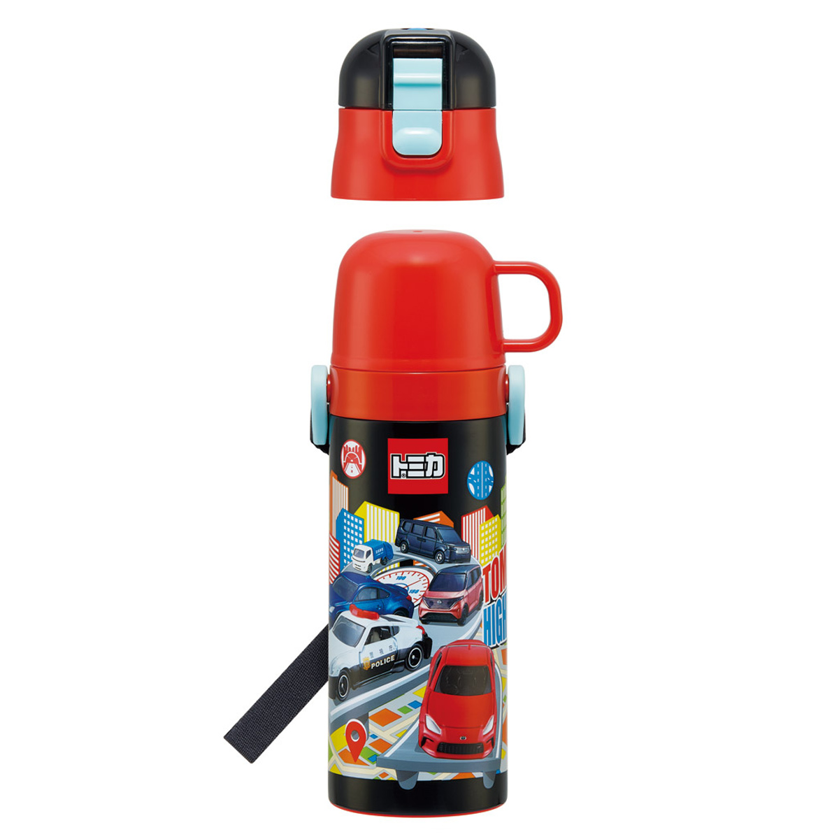 スケーター 水筒 470ml 430ml 超軽量2WAYステンレスボトル トミカ25